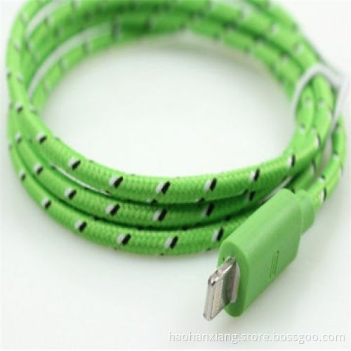 Colorful braided wire for iPhone 5